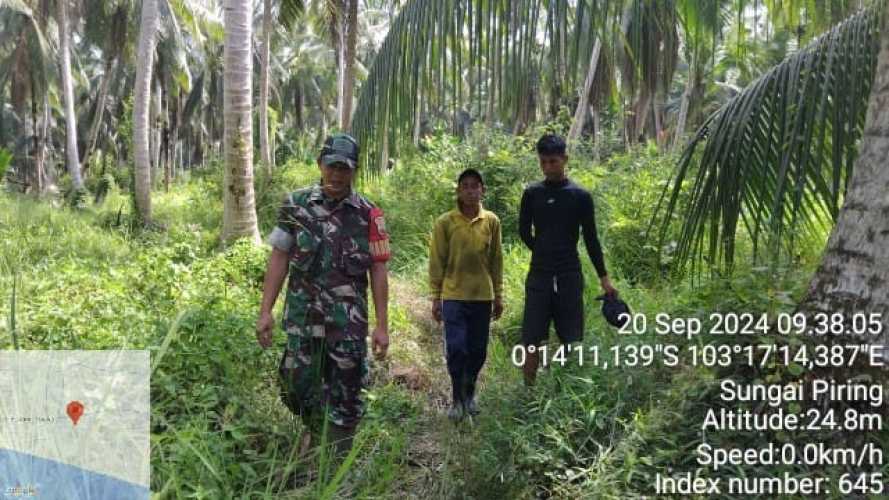 Sertu Januari Effendi Cegah Karhutlah dengan Penyuluhan Rutin