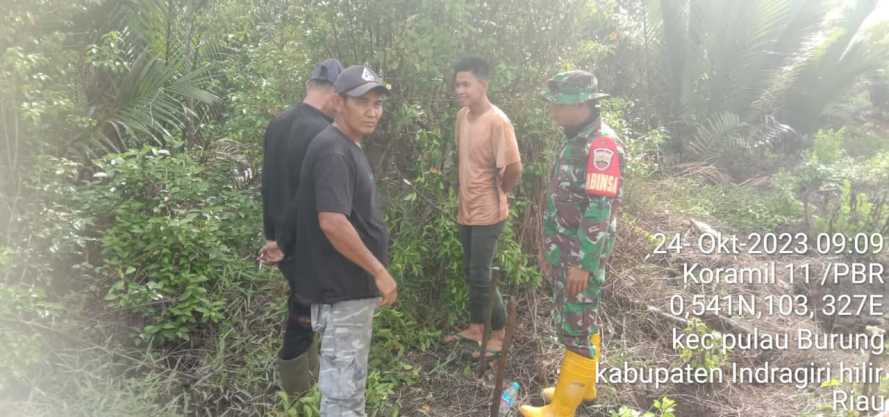 Babinsa Lakukan Patroli Karhutlah dan Himbauan Jaga Kelestarian Lingkungan