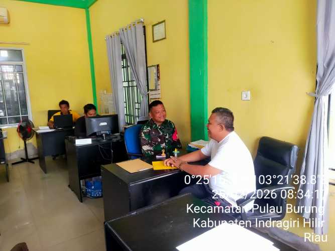 Babinsa Sri Danai Jaya Bersama Apdes Tetapkan Pembentukan Koperasi Desa Merah Putih