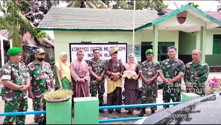 Lembaga Adat Melayu Riau (LAMR) Inhil Jemput Danramil 01/Tembilahan yang Baru