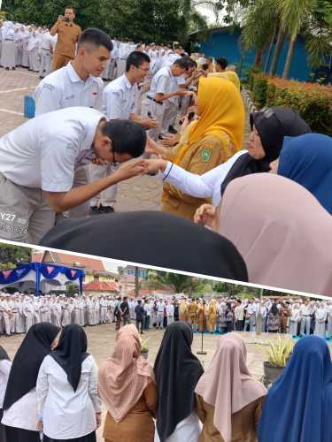 Lanjutkan Tradisi, SMA 8 Pekanbaru Lepas 470 Siswa Kelas XII 2025 Dikembalikan ke Orangtua