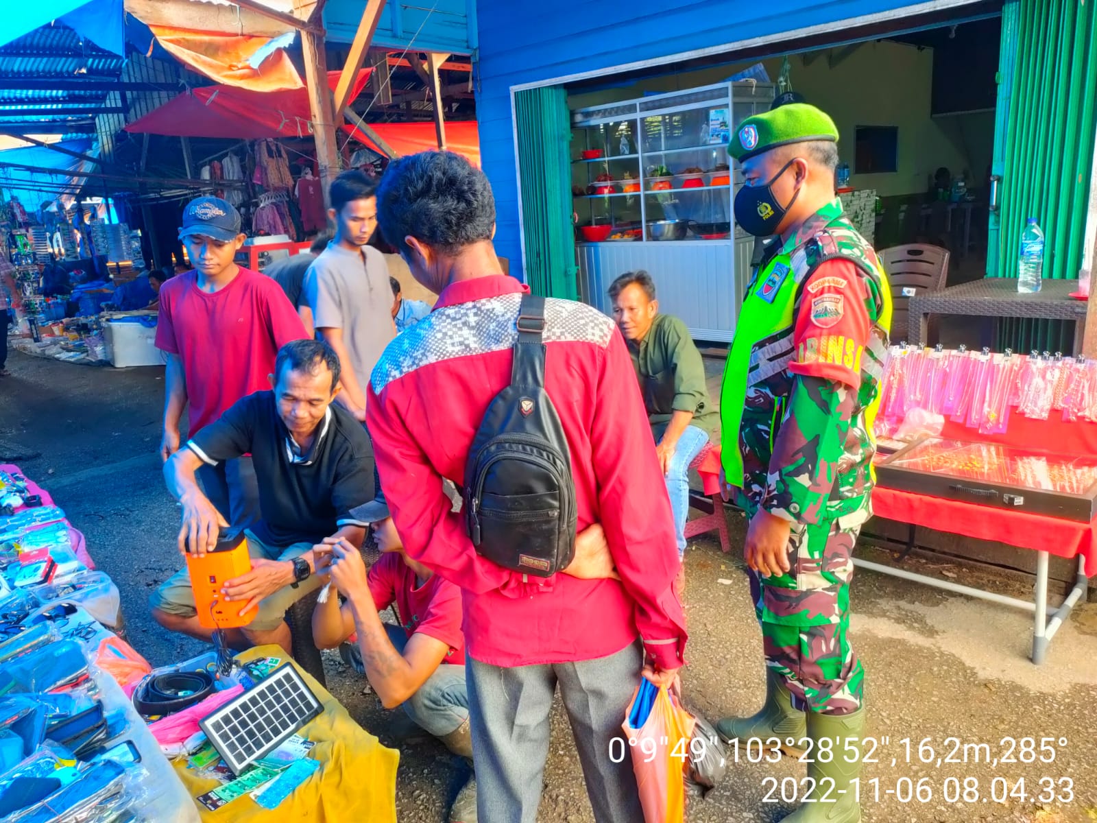 Serda Candra Bastian Jaga Kelancaran Kegiatan Pedagang Setempat